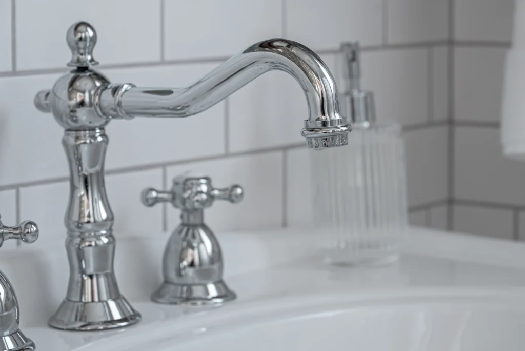 Asheville bathroom remodel with charming bathroom sink fixtures