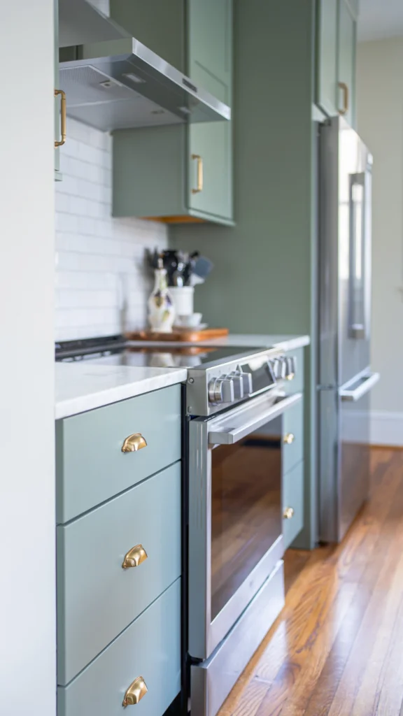 Kitchen remodel project with custom cabinetry and design by Benbow and Associates