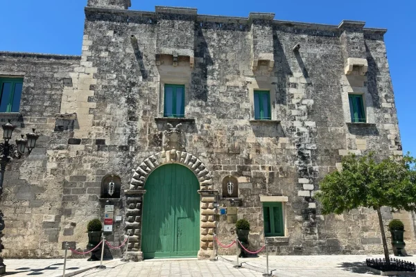 Palazzo Ducale Venturi, a 16th-century aristocratic palace-turned-hotel in the small town of Minervino di Lecce.